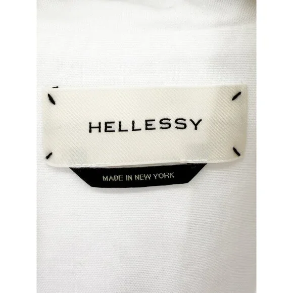 Hellessy Tollin Knot-Hem High-Low White button up Shirt - Picture 5 of 11